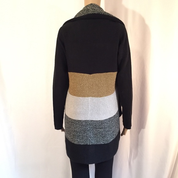 Charter Club Shawl Collar Open Front Sweater - Picture 4 of 7